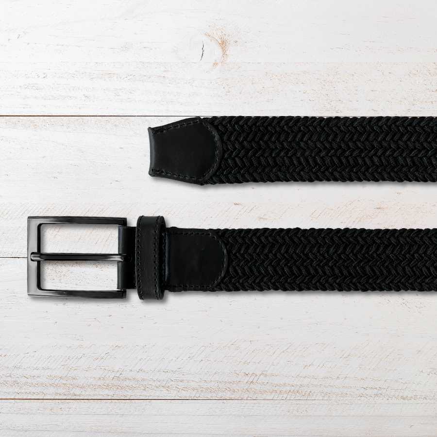 Black Braided Belt