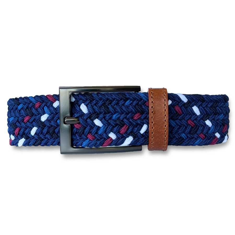 Napa Burgundy Braided Belt