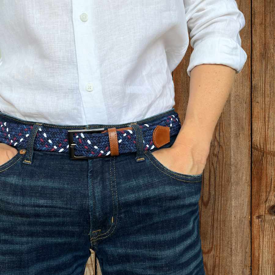 Napa Burgundy Braided Belt